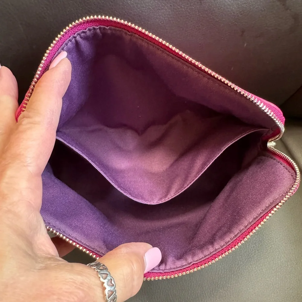 Coach Magenta Signature Cosmetic Case